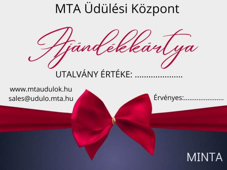 Ajándékutalvány MTA üdülési Központ