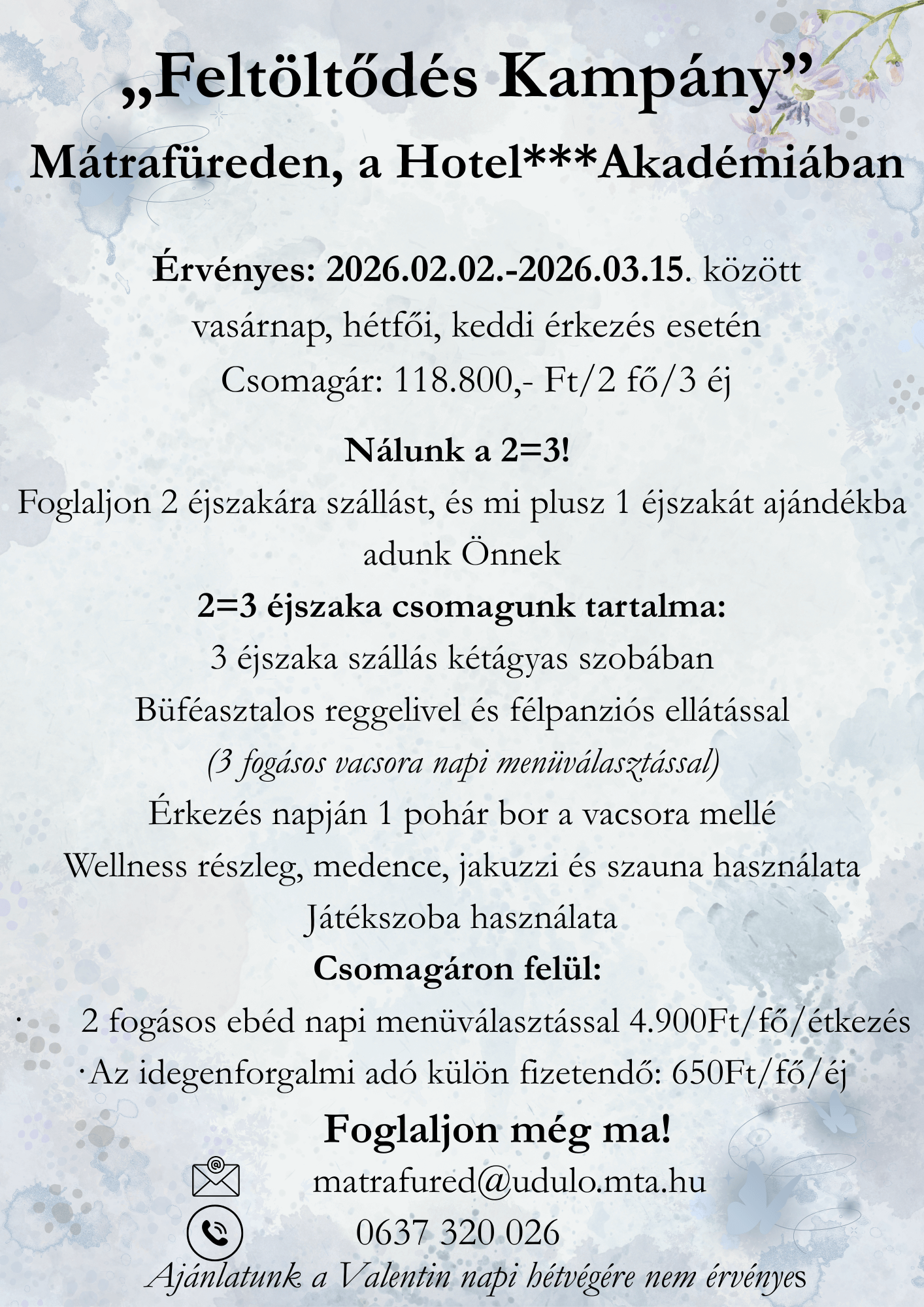 Mátrafüred Hotel Akadémia Visit Hungary Feltöltődés